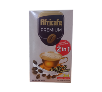 Africafe 2 in 1 coffee and creamer 18gms