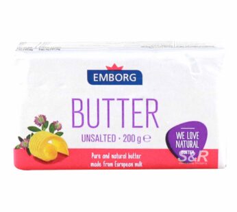 EMBORG BUTTER UNSALTED 200G