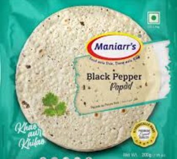 MANNIARS BLACK PEPPER PAPAD 200G